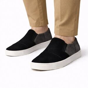 Frye Suede Slip-On Sneakers | Black & Grey | Men’s 9